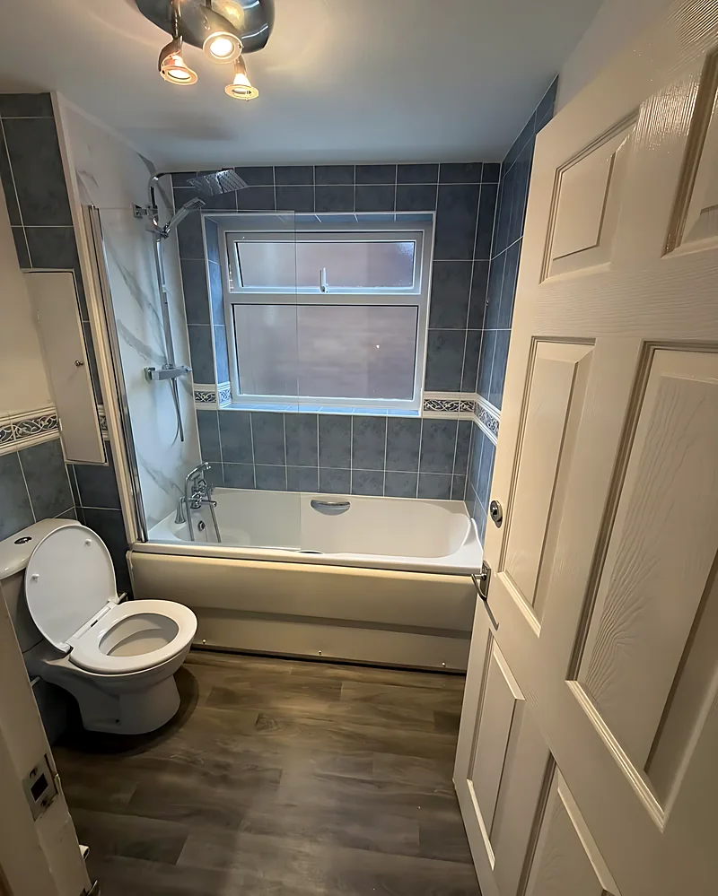 Before: the same Billericay bathroom before the strip-out