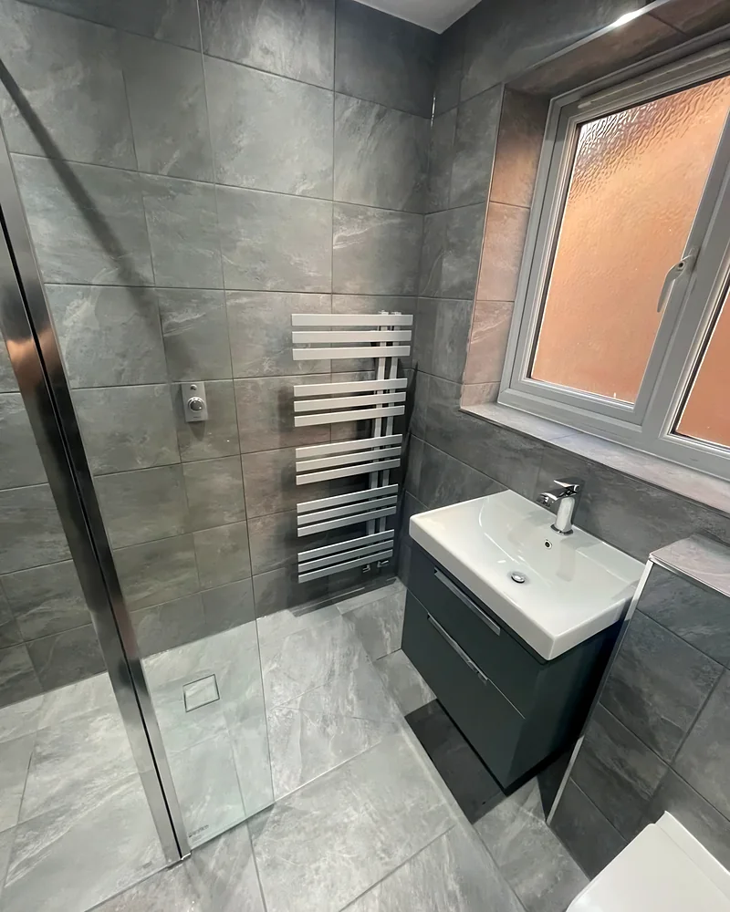 Vanity and towel rail